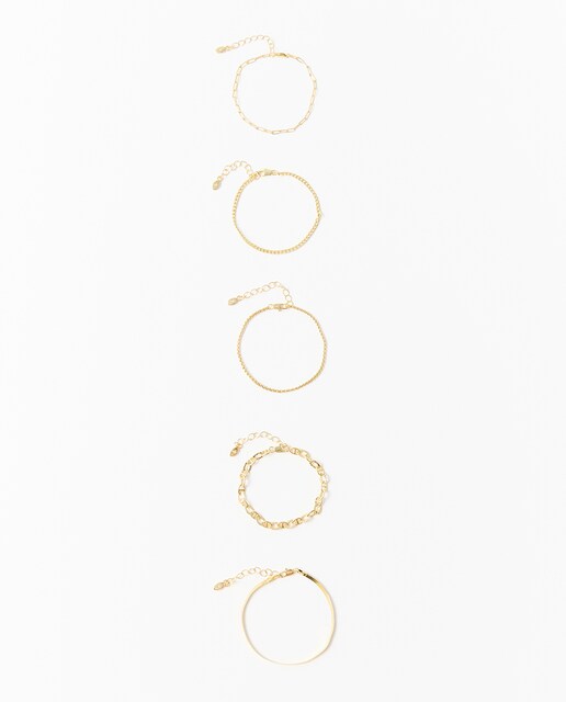 Imagen 0 de Set 4 pulseras cadena