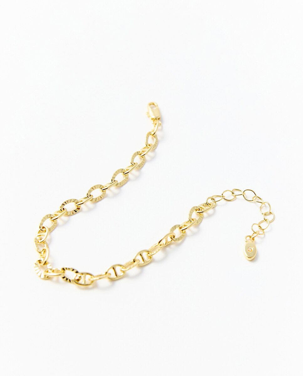 Conjunto de 4 Pulseiras de Corrente 390 Ouro-2