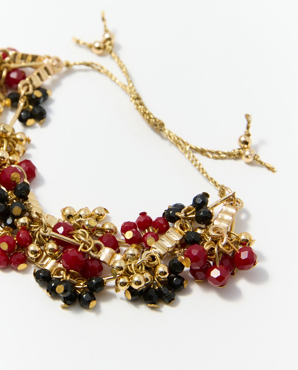Pulseira com Nó Enrugado Bordeaux-2