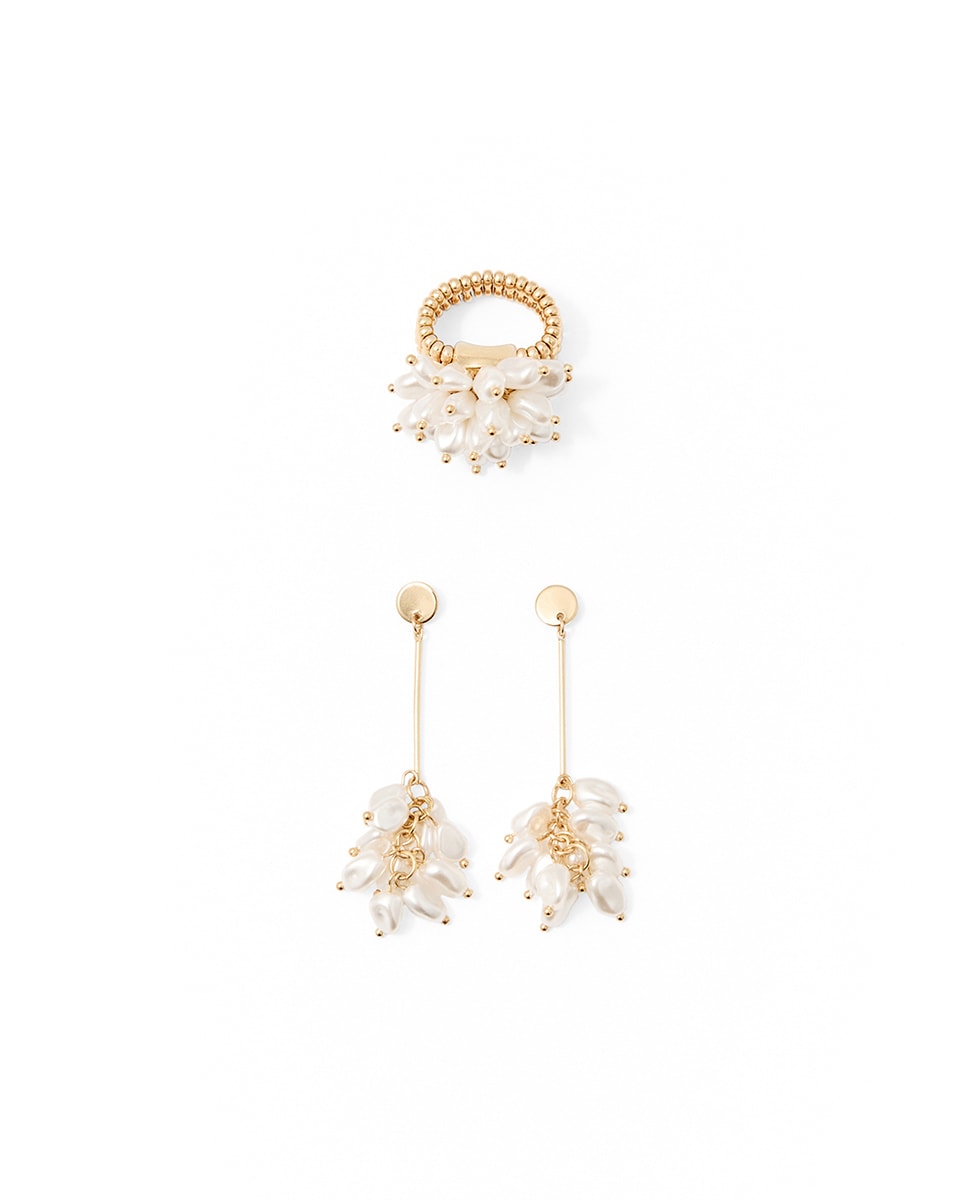 Conjunto Multi-Pérolas Branco-1