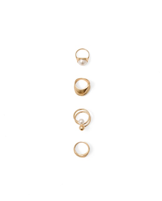 Imagem 0 de Conjunto de Anéis com Pérolas