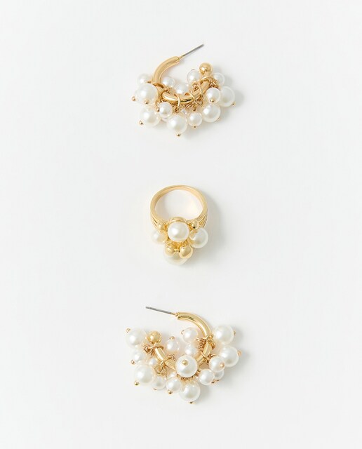 Imagen 0 de Conjunto perlas racimo