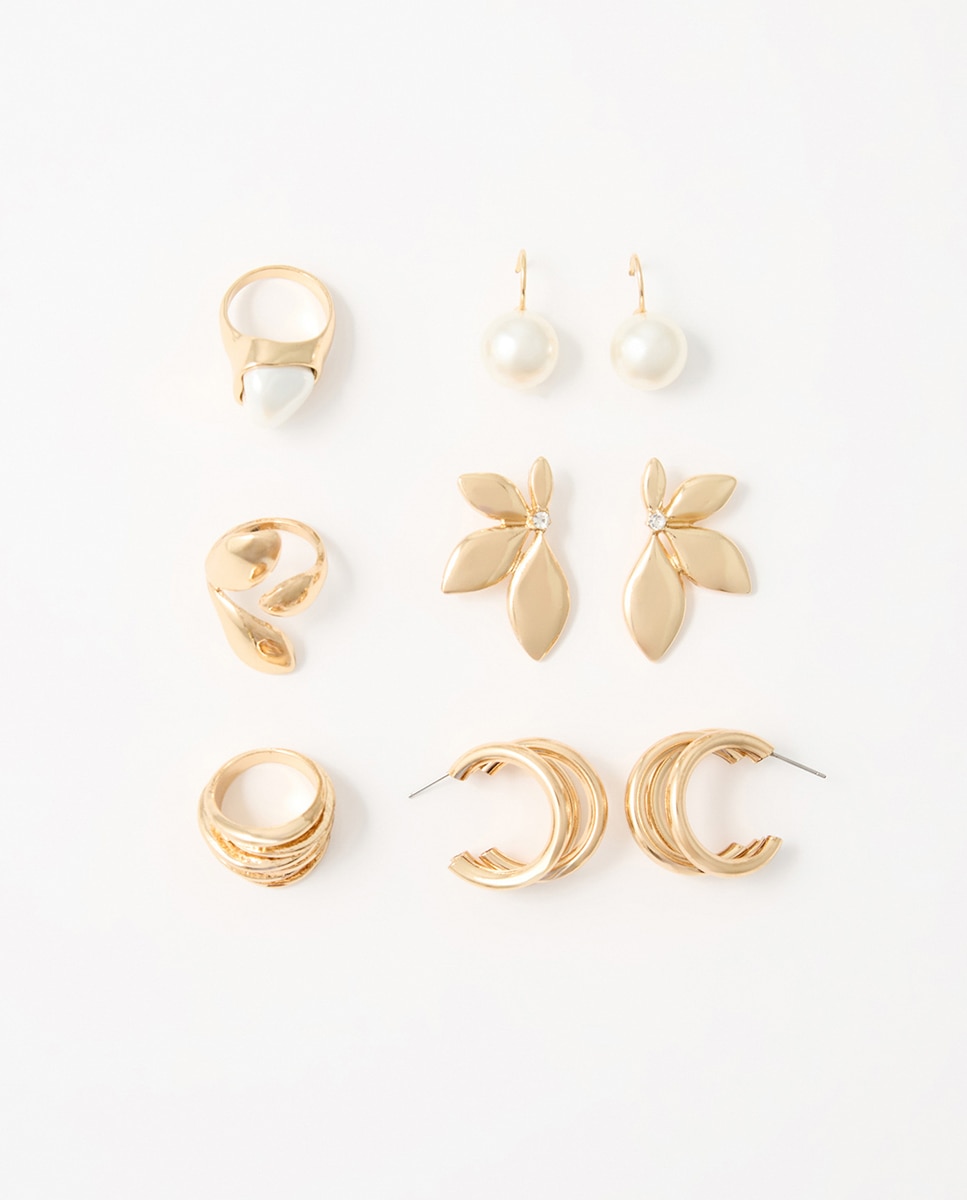 Conjunto Triplo de Metais Ouro-2