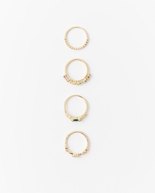 Imagen 0 de Set4 anillos delicados