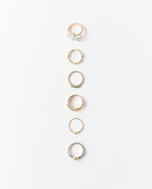 Imagen 0 de Set 6 anillos marinos