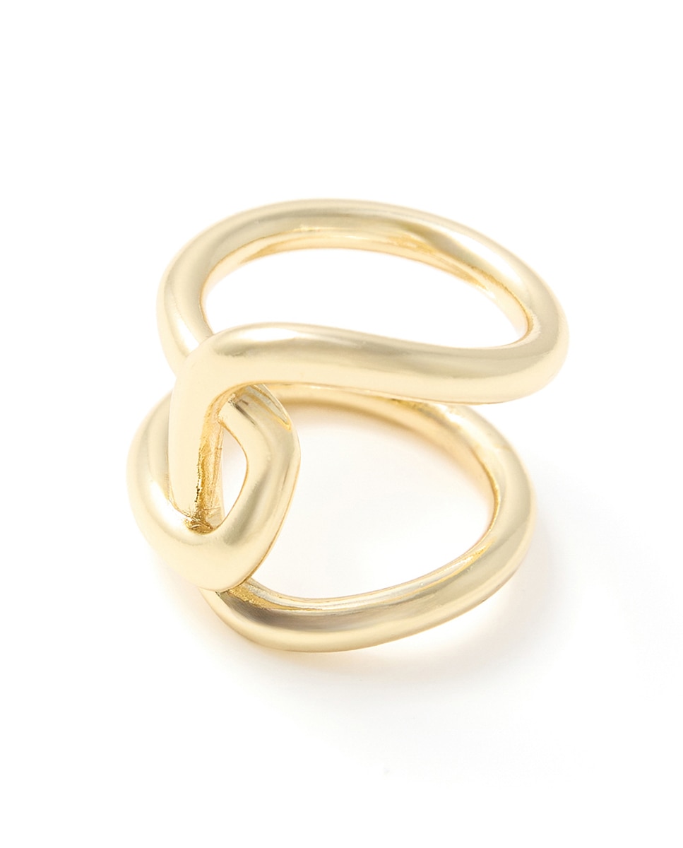 Conjunto de 3 Anéis Enlaçados 390 Ouro-2