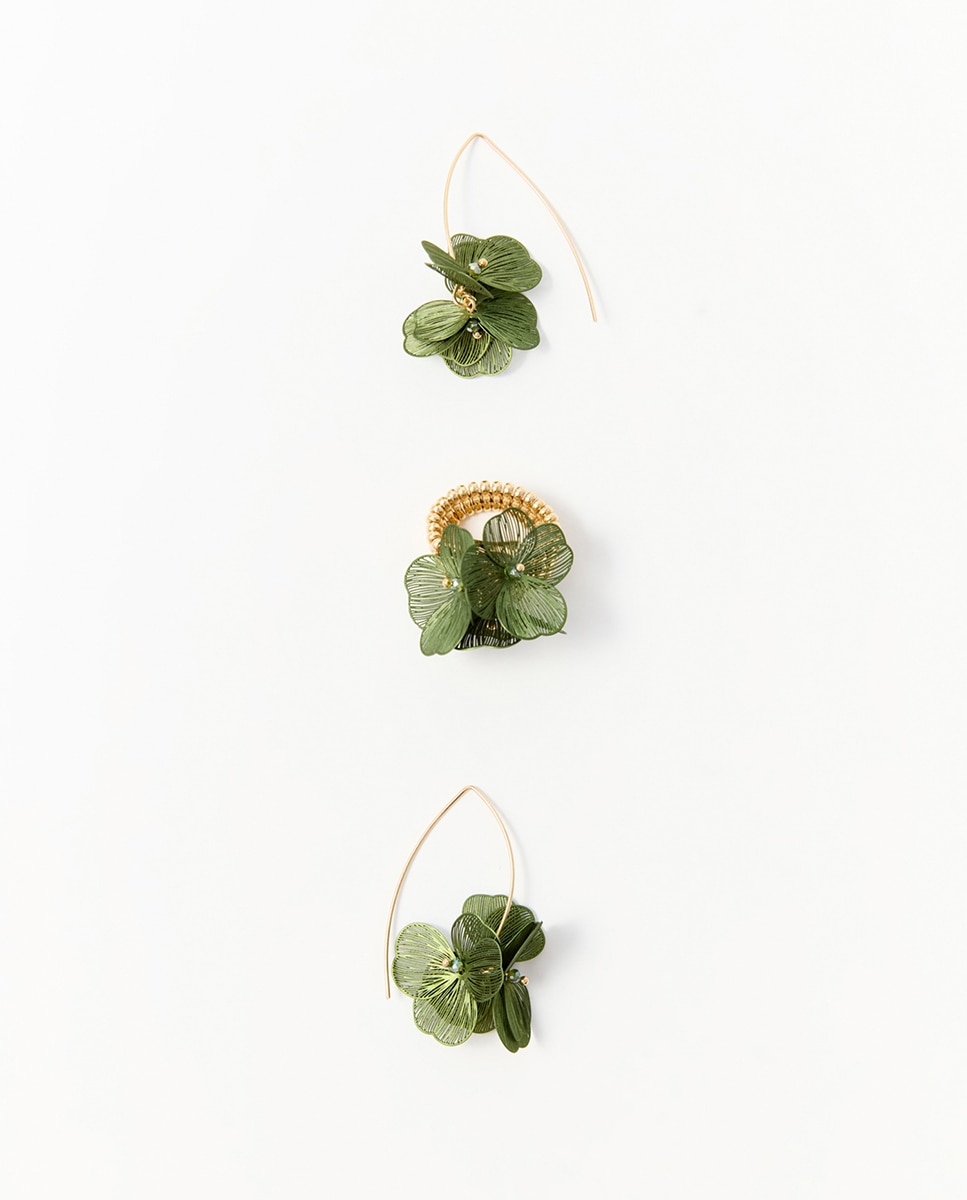 Imagen 0 de Conjunto flor filigrana