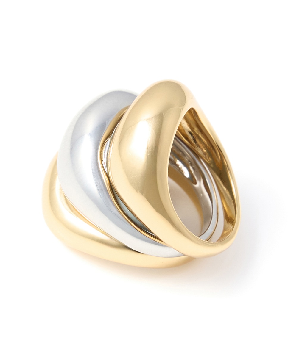 Conjunto de 3 Anéis de Metal Multicolor-2