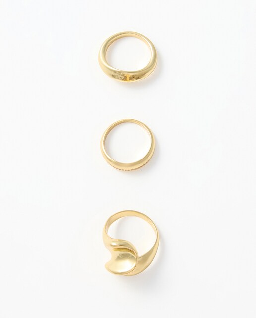 Imagen 0 de Set 3 anillos metal