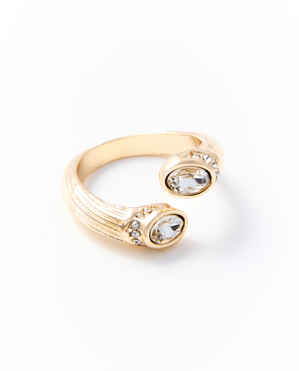 Conjunto de 4 Anéis com Brilhos 390 Ouro-2
