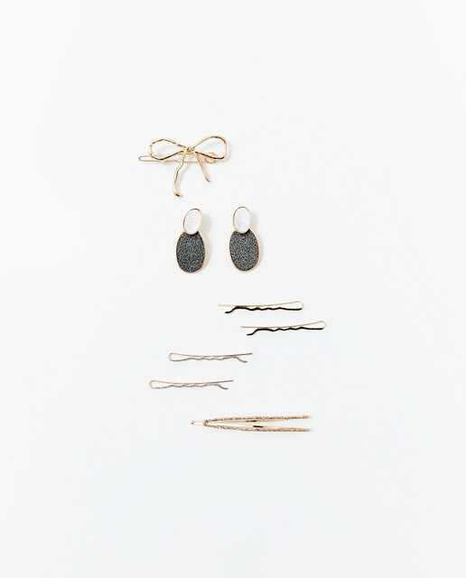 Imagem 0 de Conjunto de Brincos com Purpurina