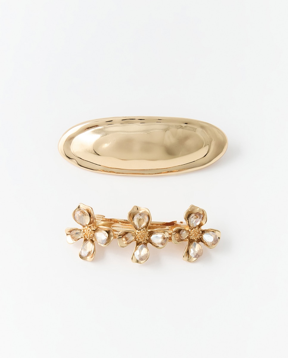 Imagem 0 de Conjunto de Travessões com Flores