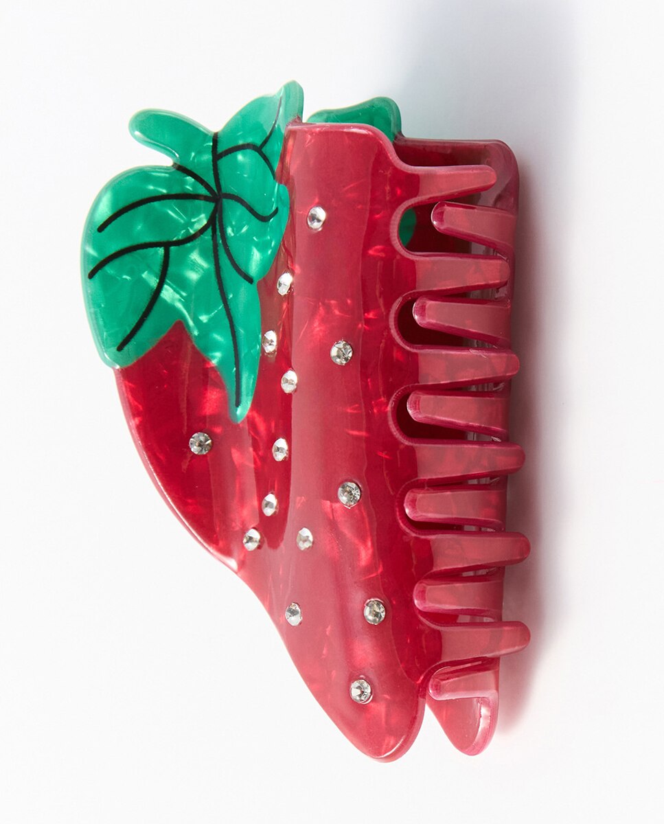 Conjunto de Gancho Morango Vermelho-2