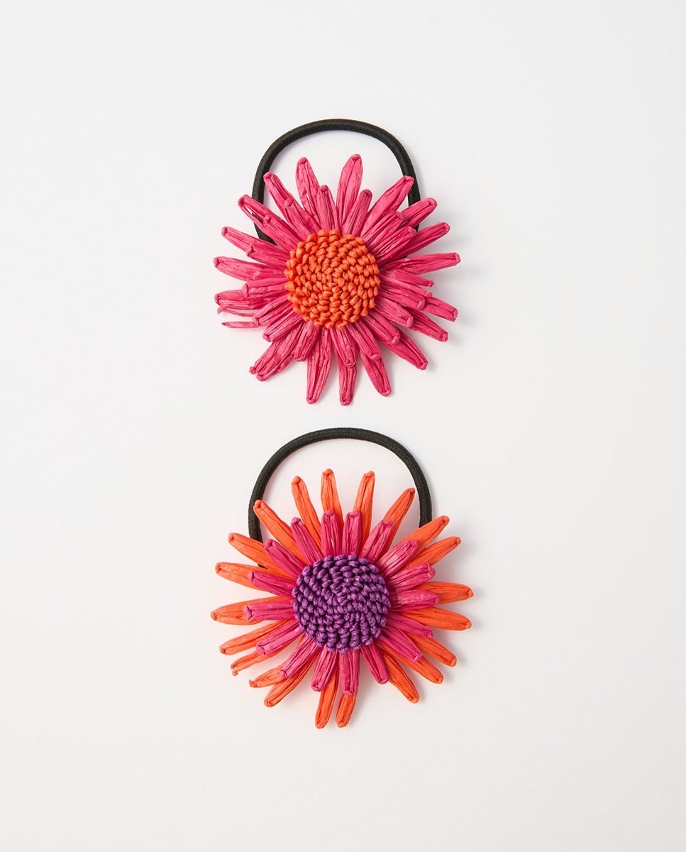 Imagem 0 de Conjunto de Elásticos com Flores