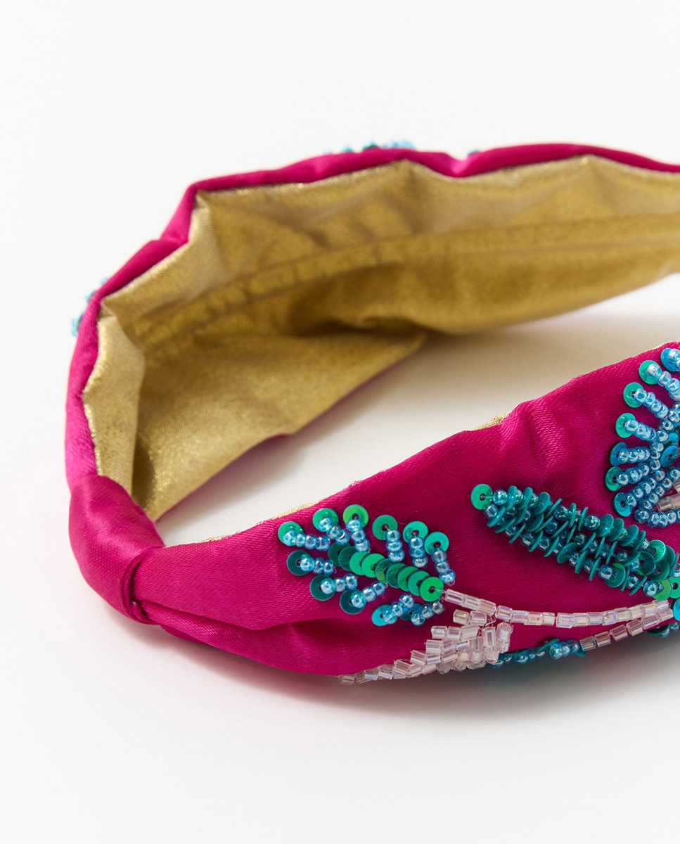 Bandolete Bordada com Contas Multicolor-2