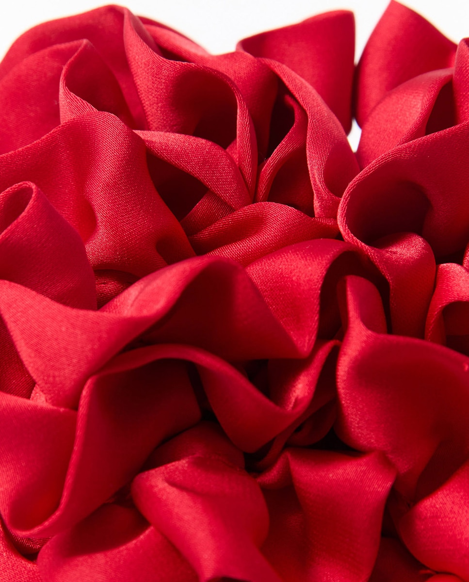 Elástico Grande Franzido Vermelho-2