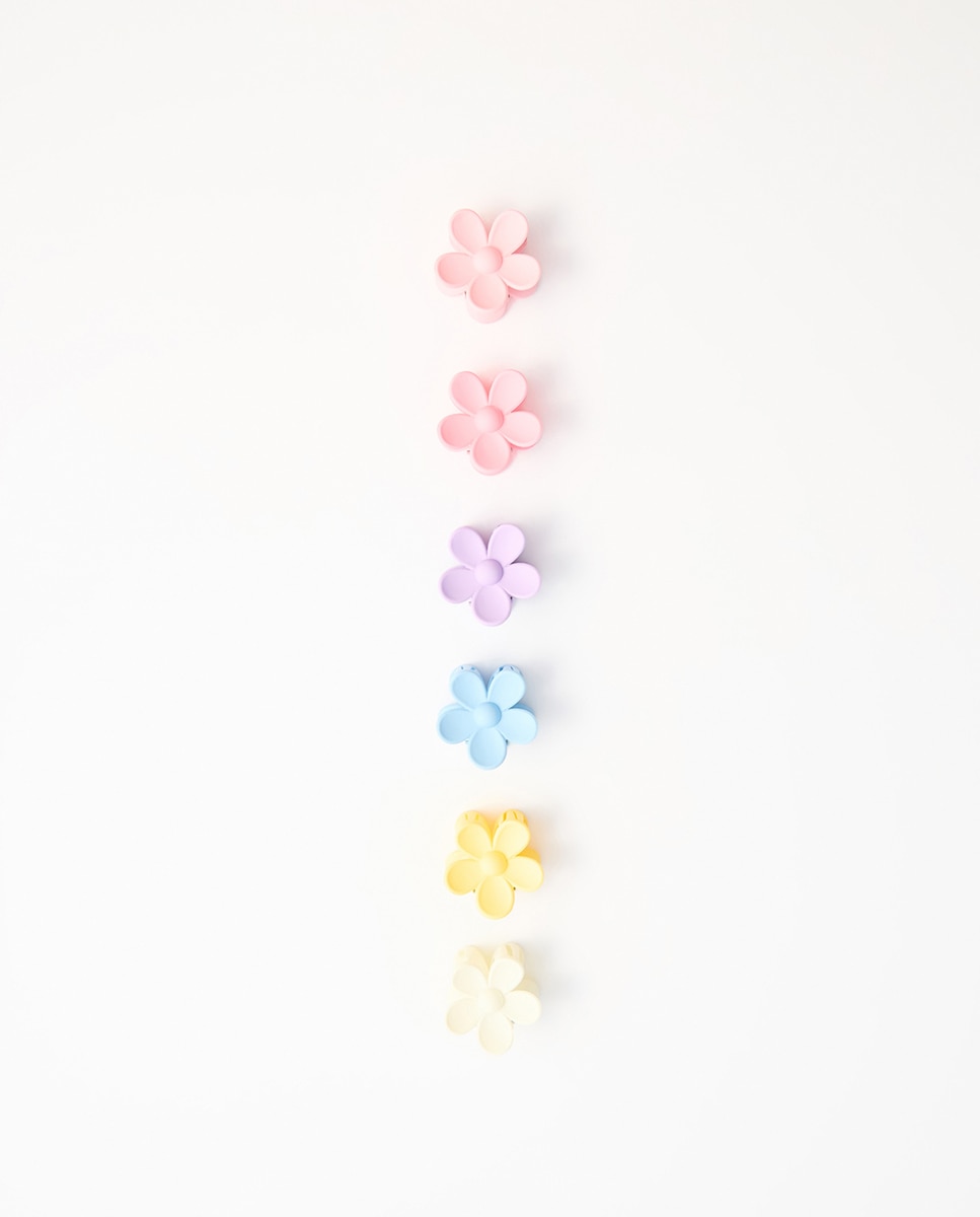 Imagem 0 de Conjunto de 6 Mini Molas com Flores