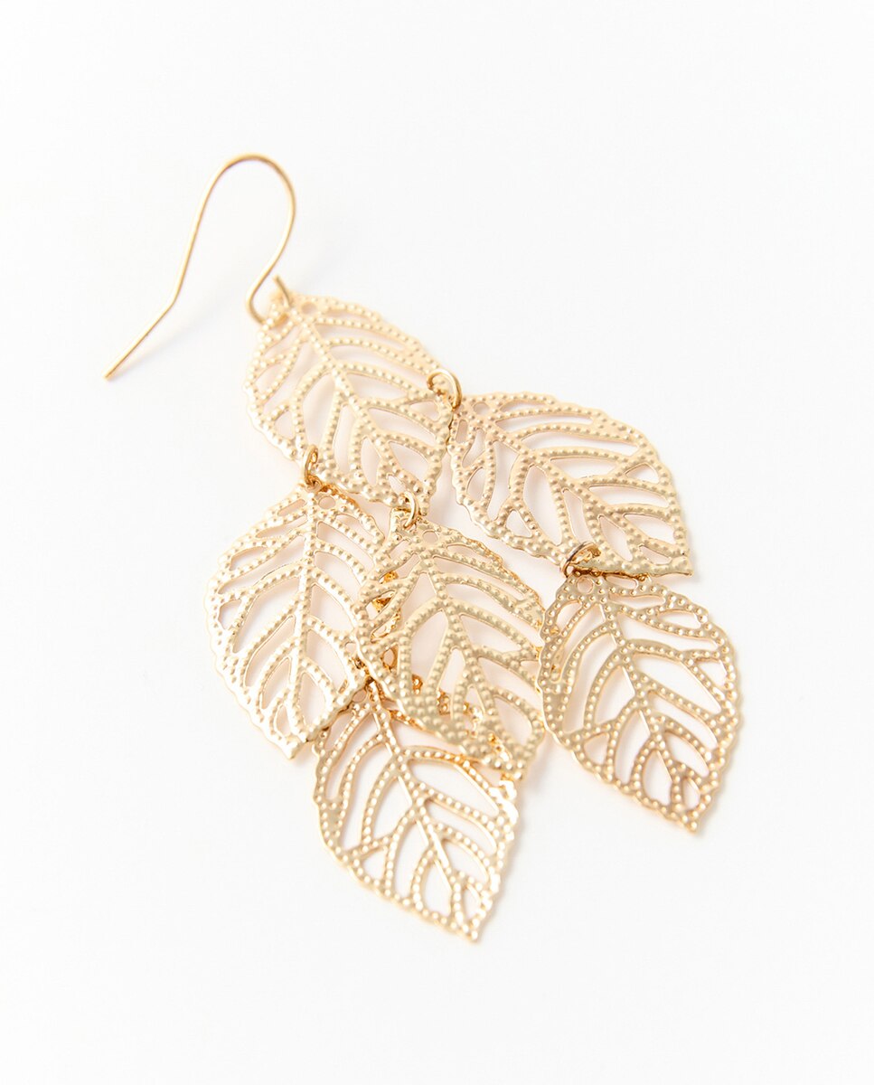 Conjunto de Flores de Filigrana 390 Ouro-3