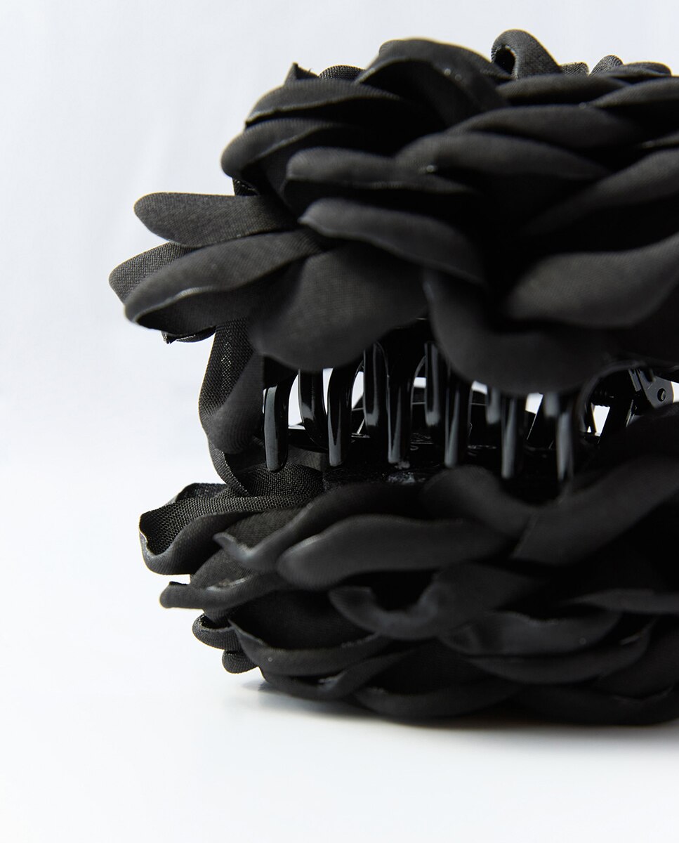Mola Grande com Flor Preto-2