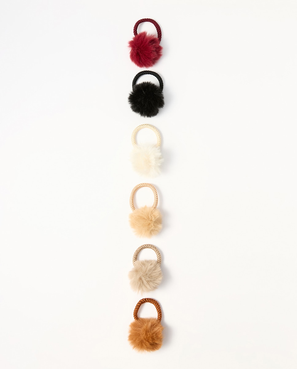 Imagem 0 de Conjunto de 5 Elásticos com Pompom