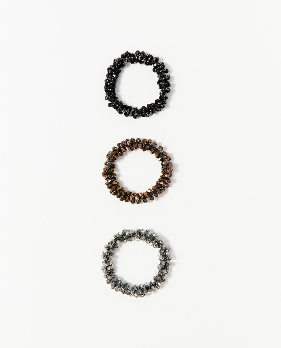 Imagem 0 de Conjunto de 3 Elásticos com Brilhos