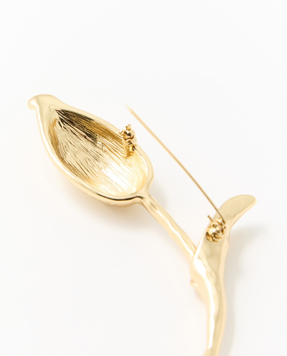 Pregadeira de Flor Ouro-2