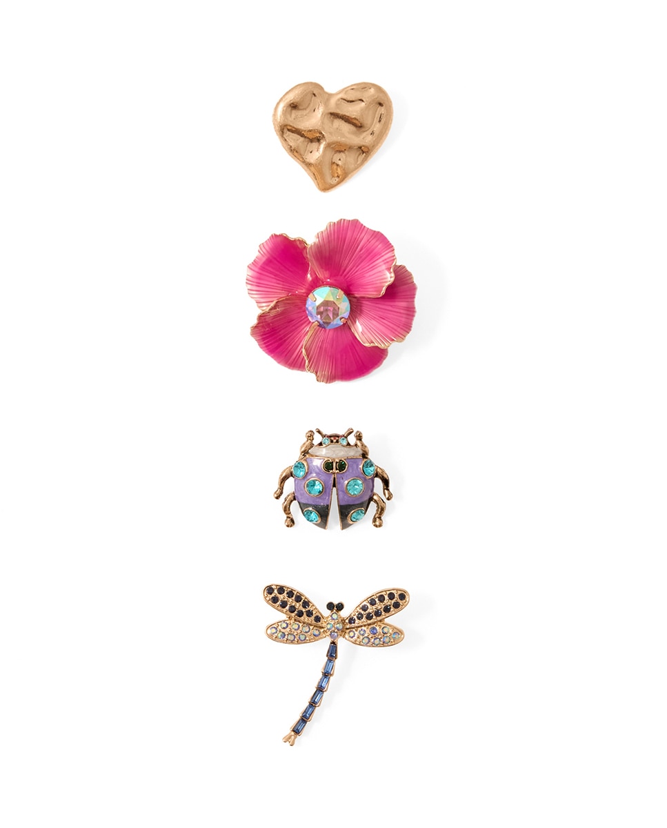 Imagem 0 de Conjunto de Pins Florais