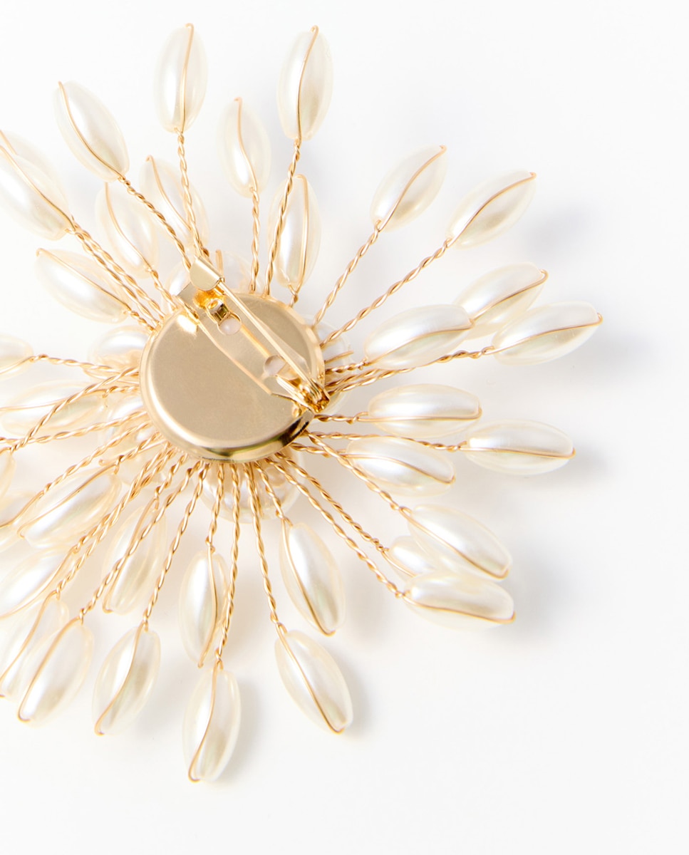 Maxibroche burruño perlas - Sfera - 120 Crudo 120 Crudo-2