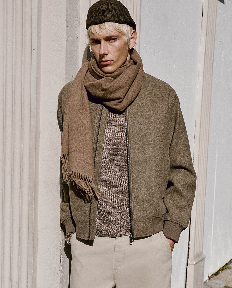 Cachecol Liso Cinzento-1