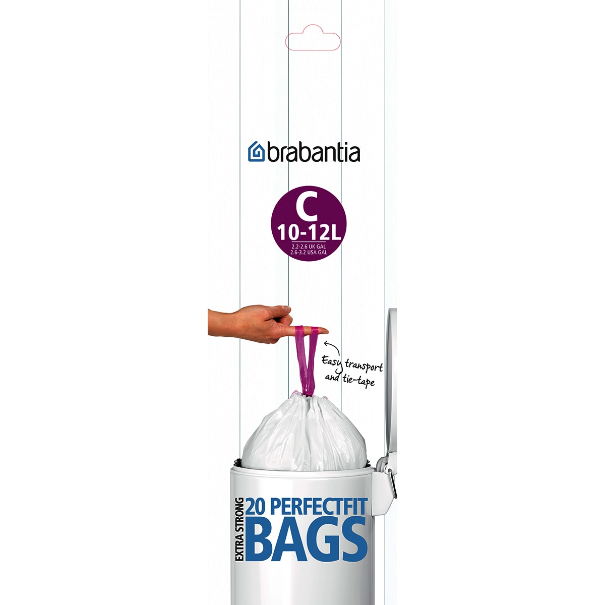 Imagem 0 de 20 sacos de lixo C 12 L Brabantia