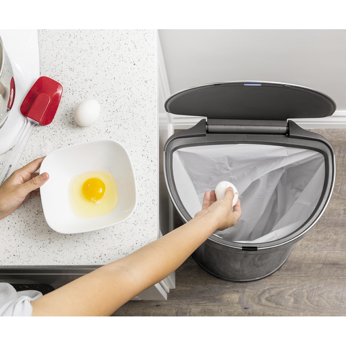Balde do lixo com sensor 45L Simplehuman Aço-3