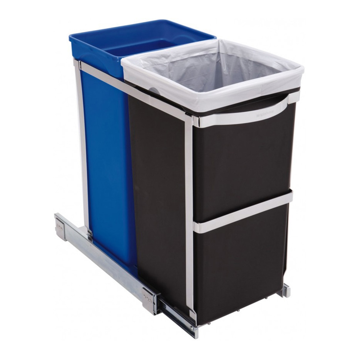 Imagem 0 de Balde do lixo para reciclar extraível 20+15L Simplehuman