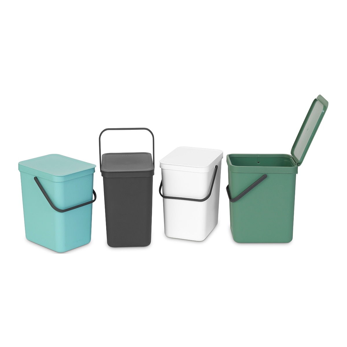 Balde do Lixo para Reciclagem Sort&Go 16 L Cinzento-7