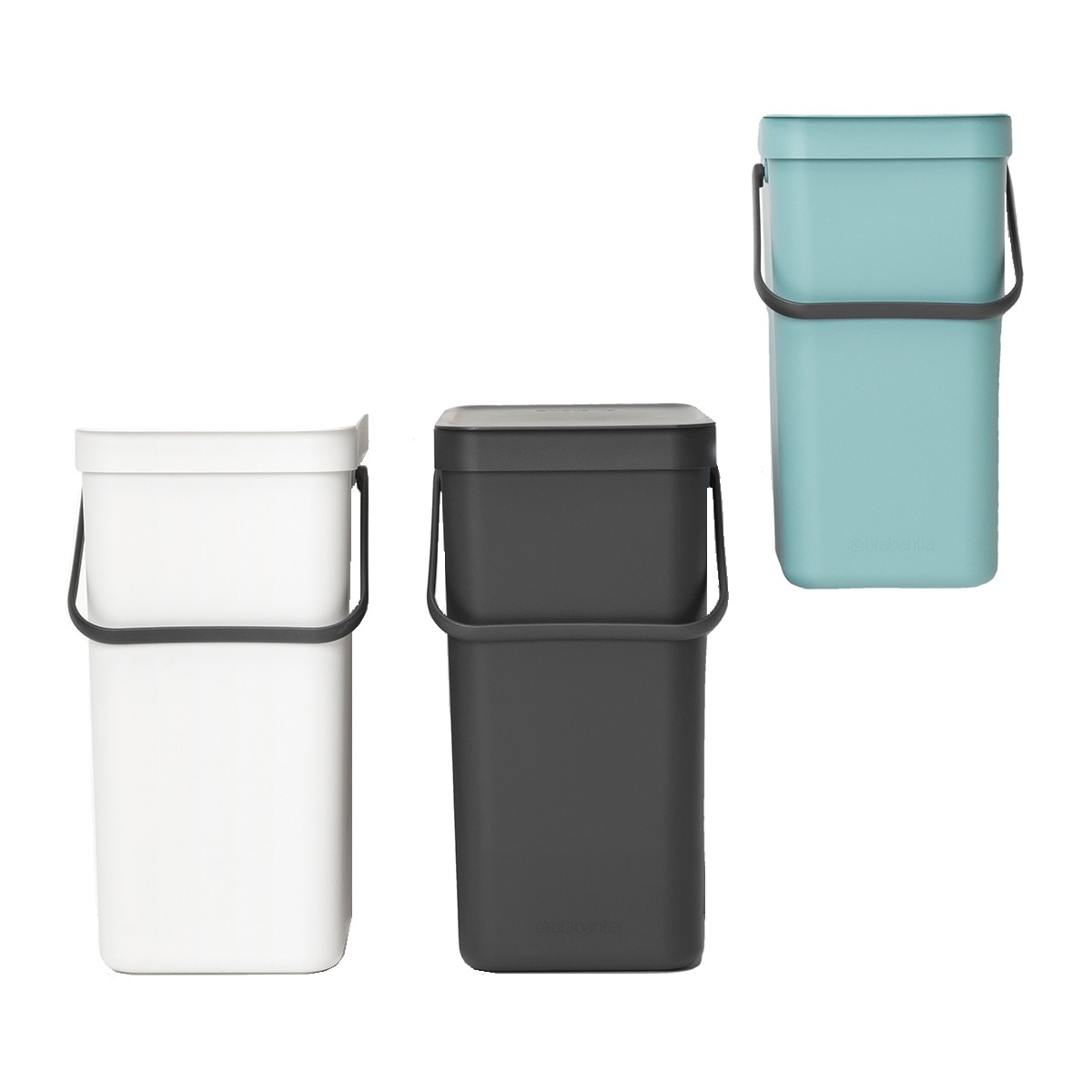 Balde do Lixo para Reciclagem Sort&Go 16 L Cinzento-8