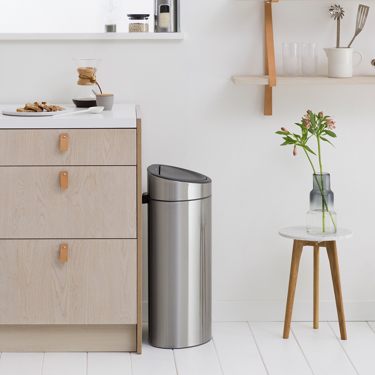 Cubo de basura de acero Touch Bin 40L Brabantia - Acero Acero-4