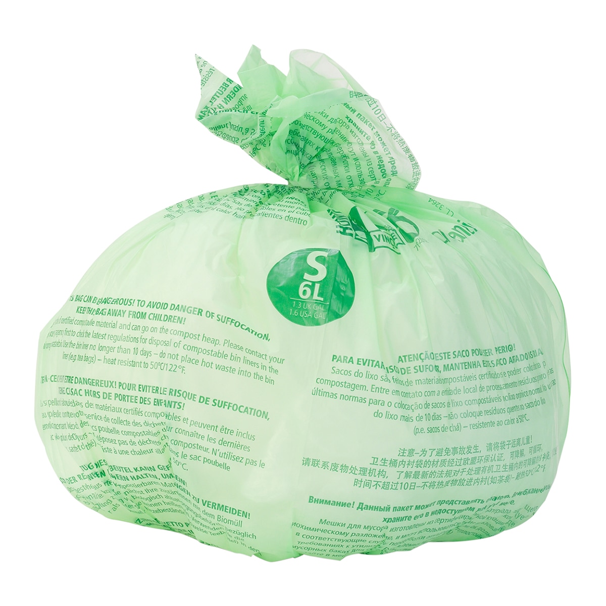 10 sacos de lixo S 6 L Brabantia Branco-4