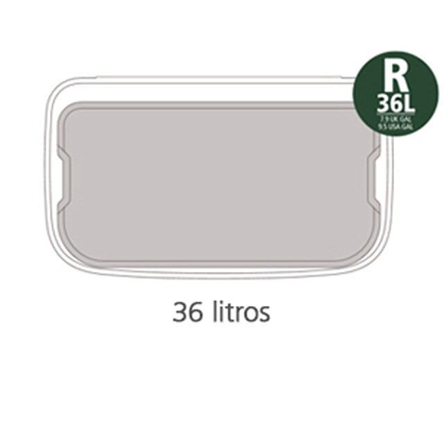 Balde do Lixo BO Touch Bin - 36 L Platina-11