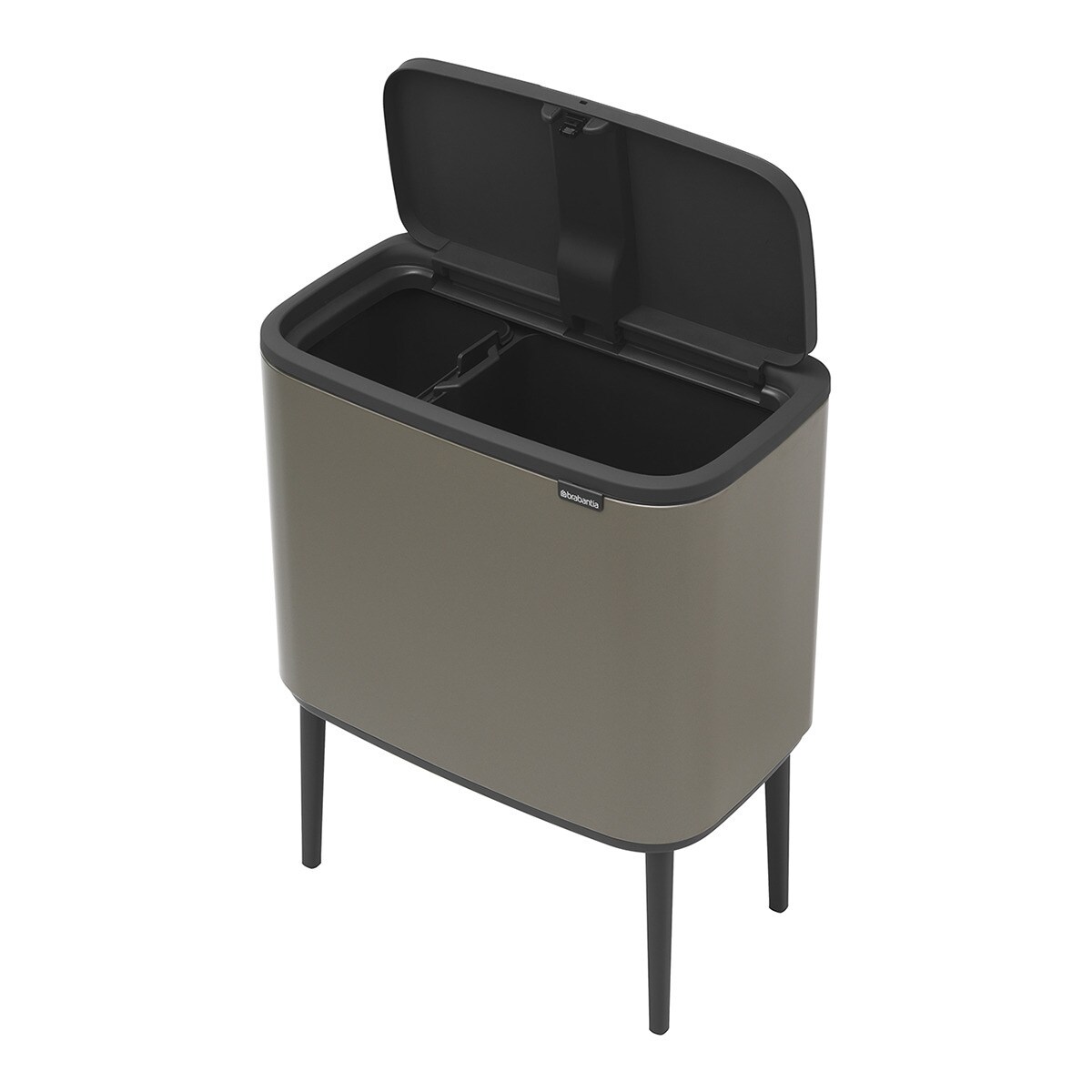 Balde do Lixo para Reciclagem BO Touch Bin 11 + 23 L Platina-2