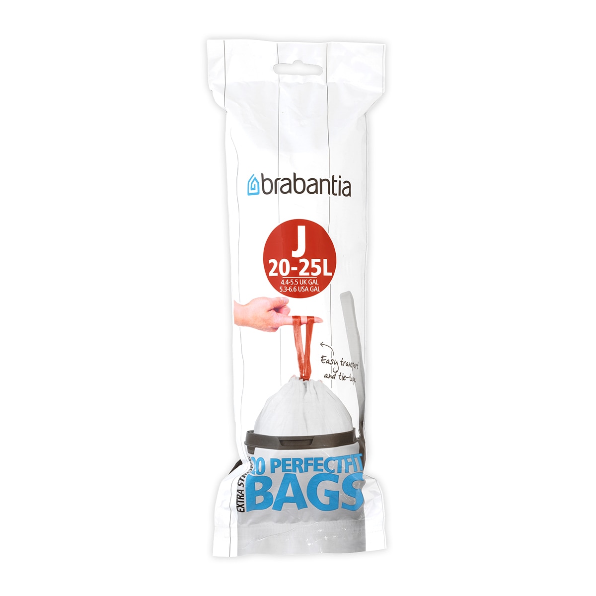 Imagem 0 de 20 sacos de lixo J 20-25 L Brabantia