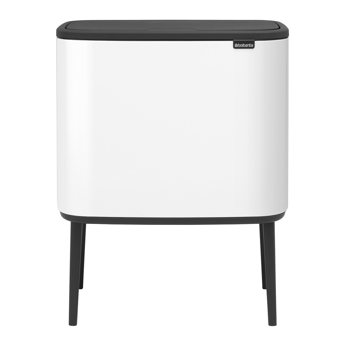 Balde do Lixo para Reciclagem BO Touch Bin 3 X 11 L Branco-1
