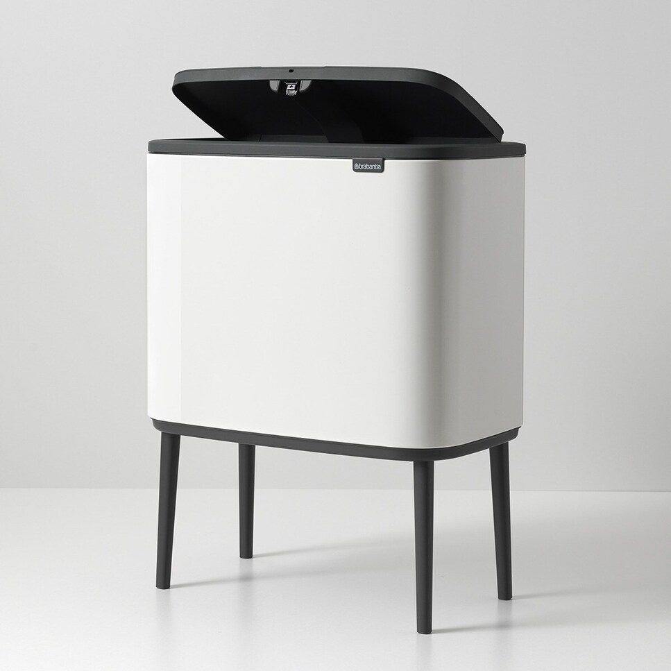 Imagen 0 de Cubo de basura para reciclar BO Touch Bin 11 + 23 L Brabantia Beige