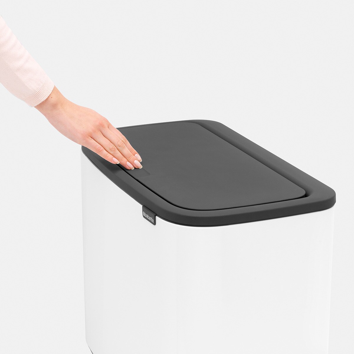 Balde do Lixo para Reciclagem BO Touch Bin 11 + 23 L Branco-6