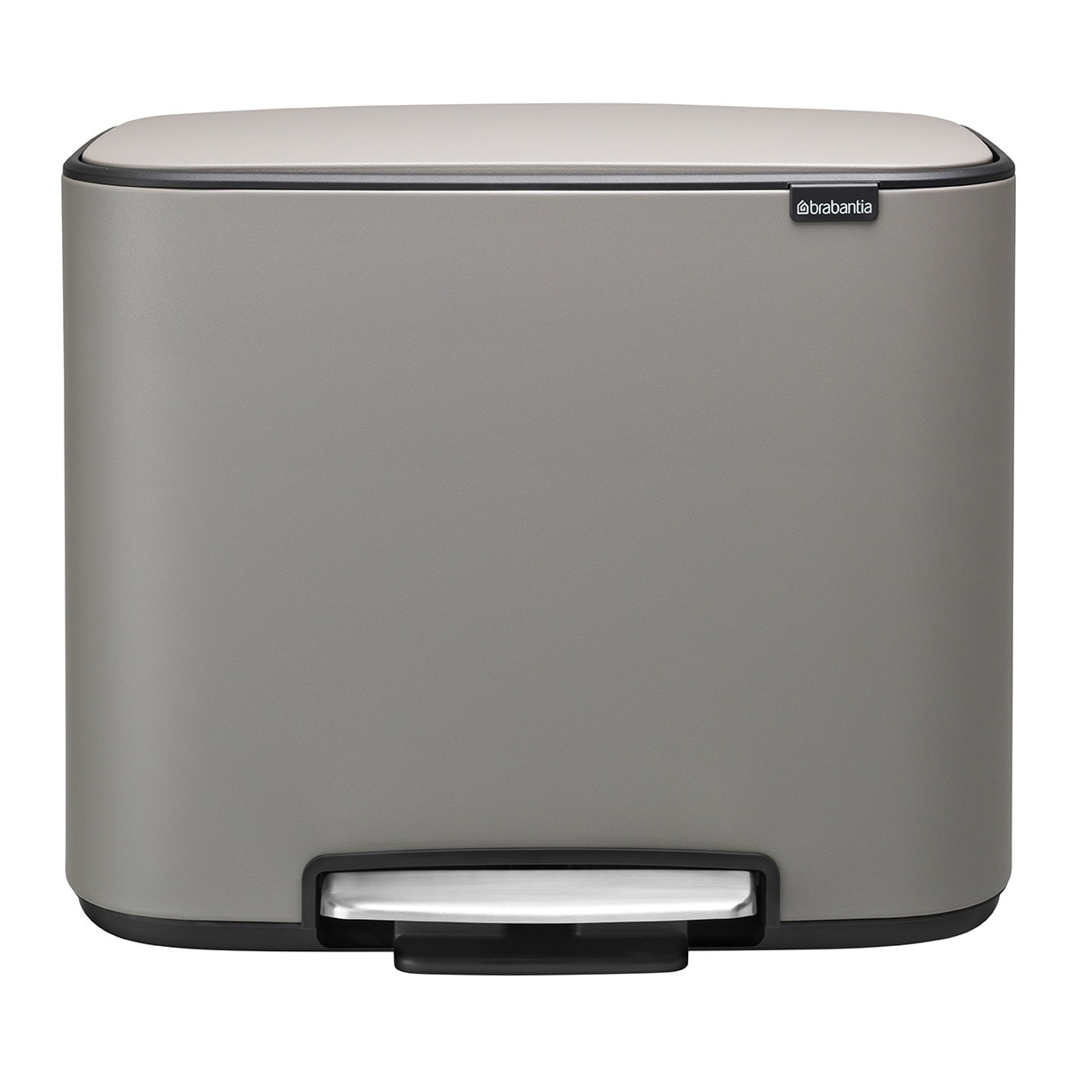 Balde do Lixo com Pedal para Reciclagem BO - 3X11 L Cinzento-claro-1