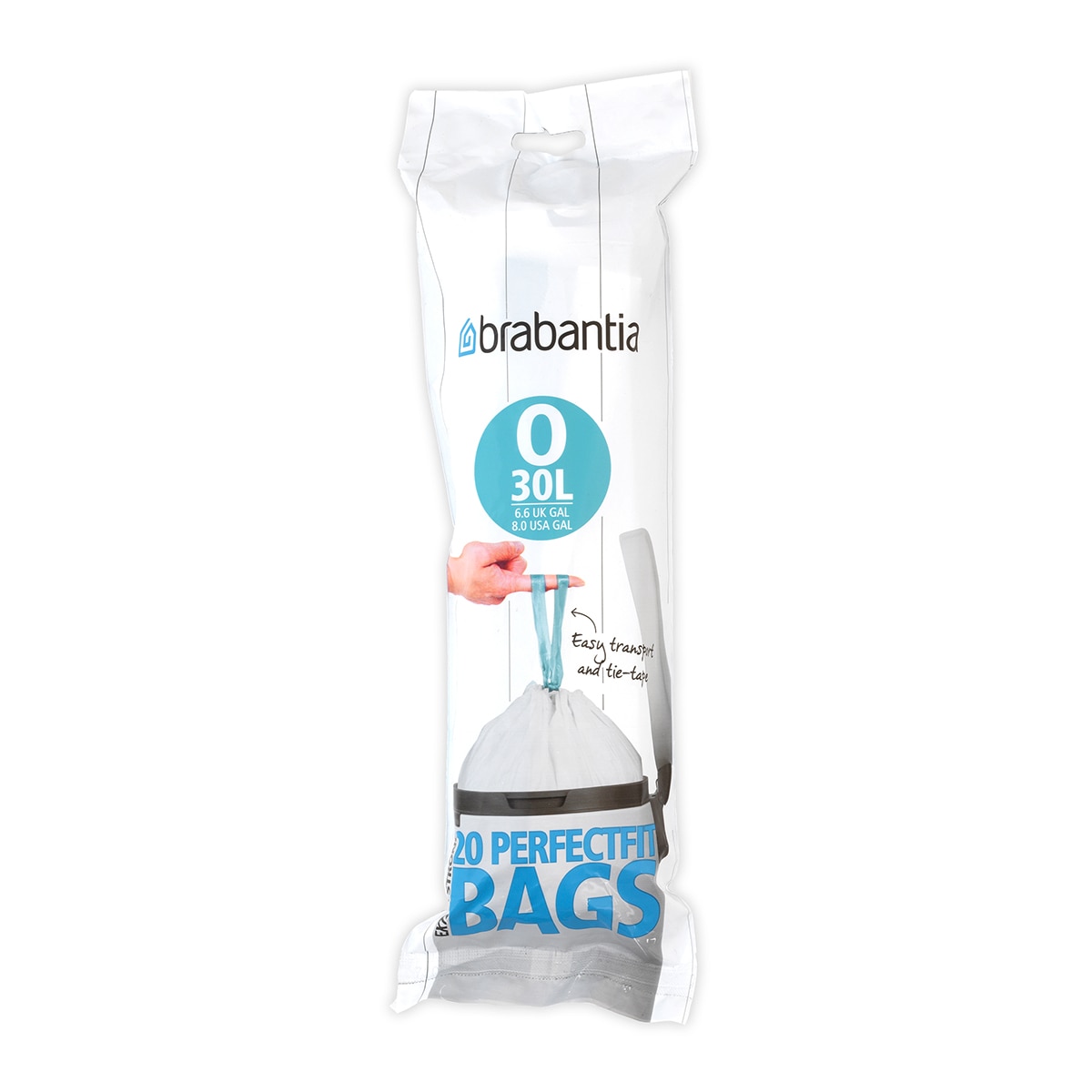 Imagem 0 de 20 sacos de lixo O 30 L Perfect Fit Brabantia