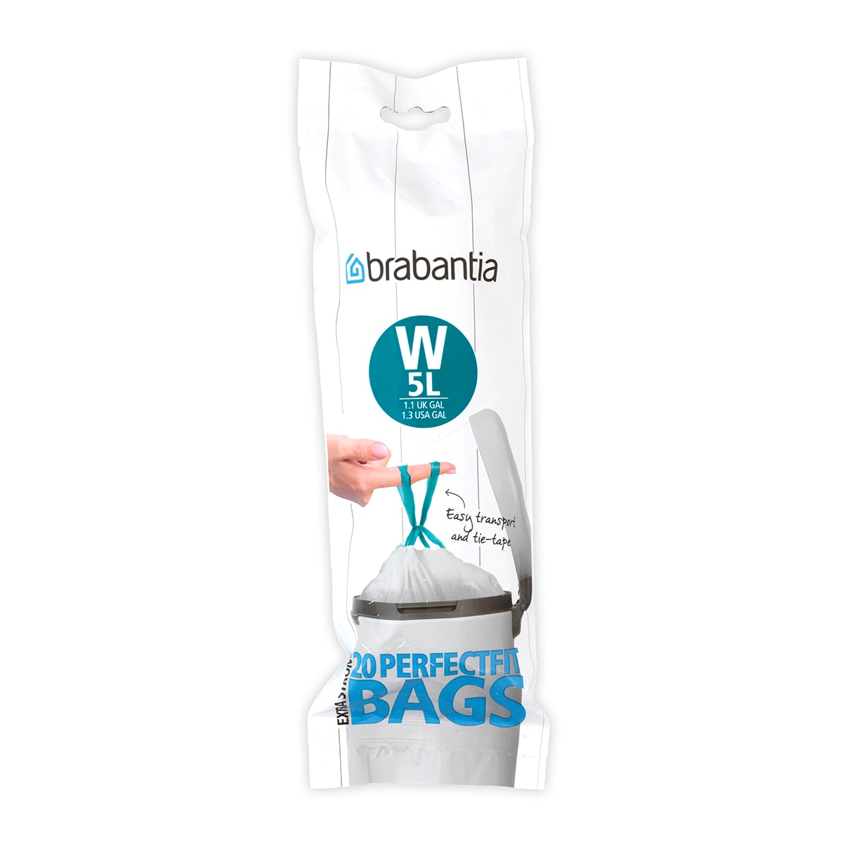 Imagem 0 de 20 sacos de lixo W 5 L Perfect Fit Brabantia