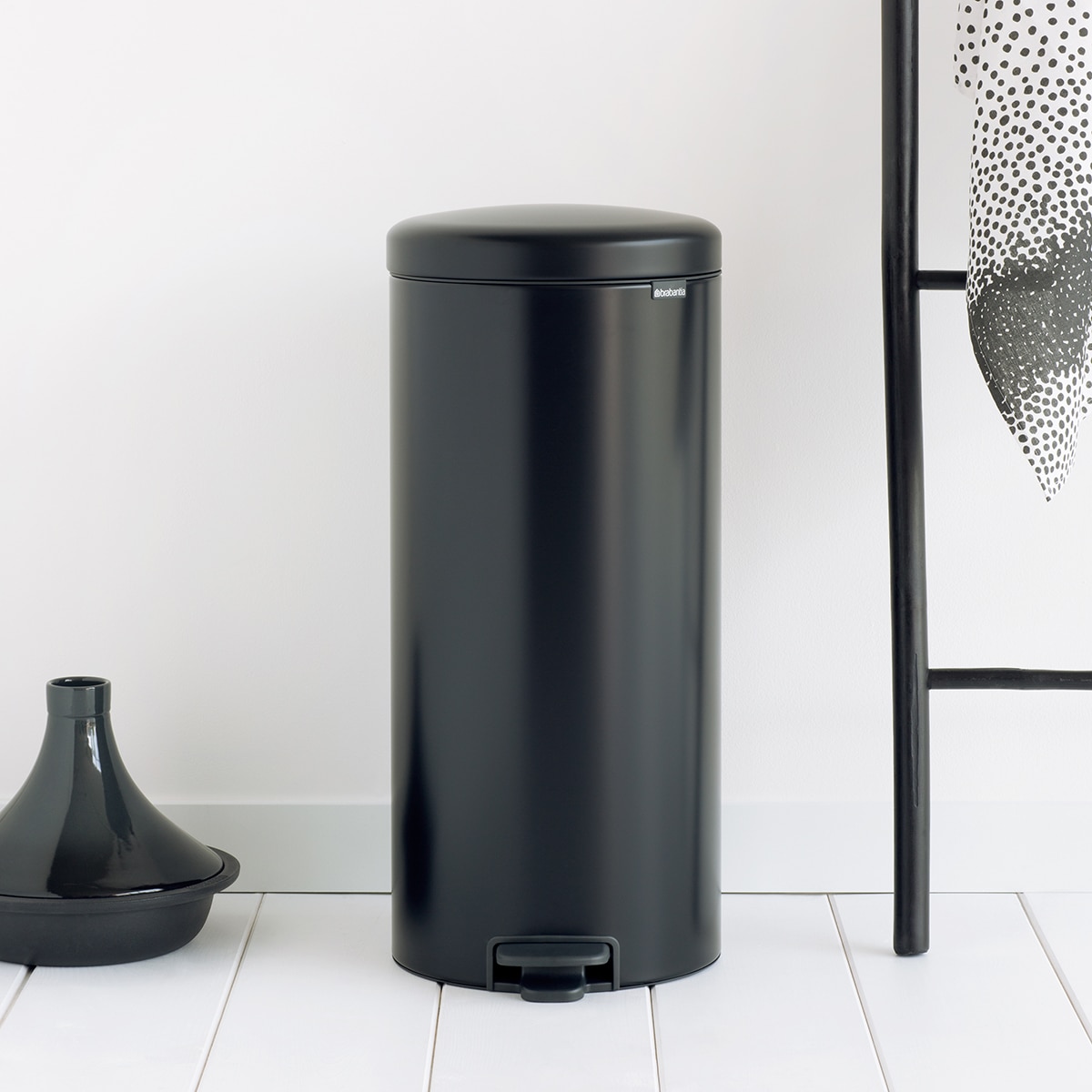 Cubo de basura con pedal NewIcon 30L Brabantia - Negro Negro-6