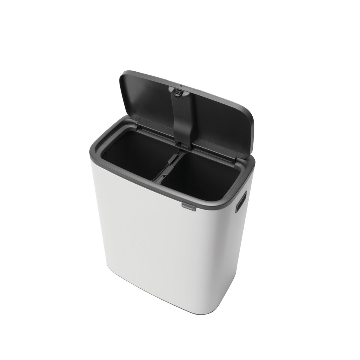 Balde do Lixo para Reciclagem BO Touch Bin 30 + 30 L Branco-2