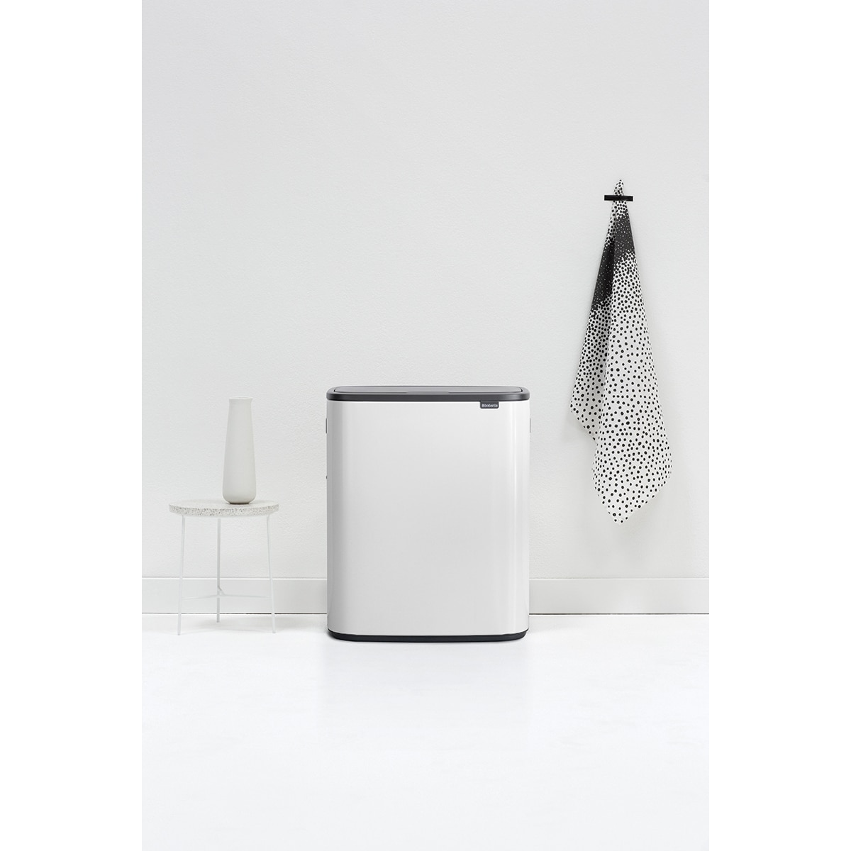 Balde do Lixo para Reciclagem BO Touch Bin 30 + 30 L Branco-6