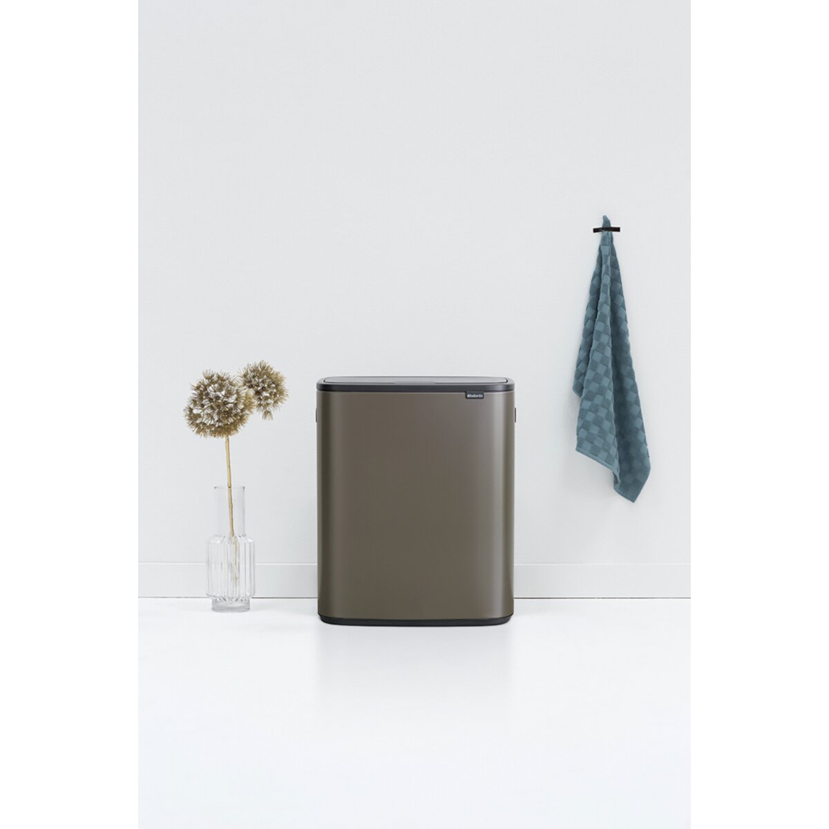 Balde do Lixo para Reciclagem BO Touch Bin 30 + 30 L Platina-4