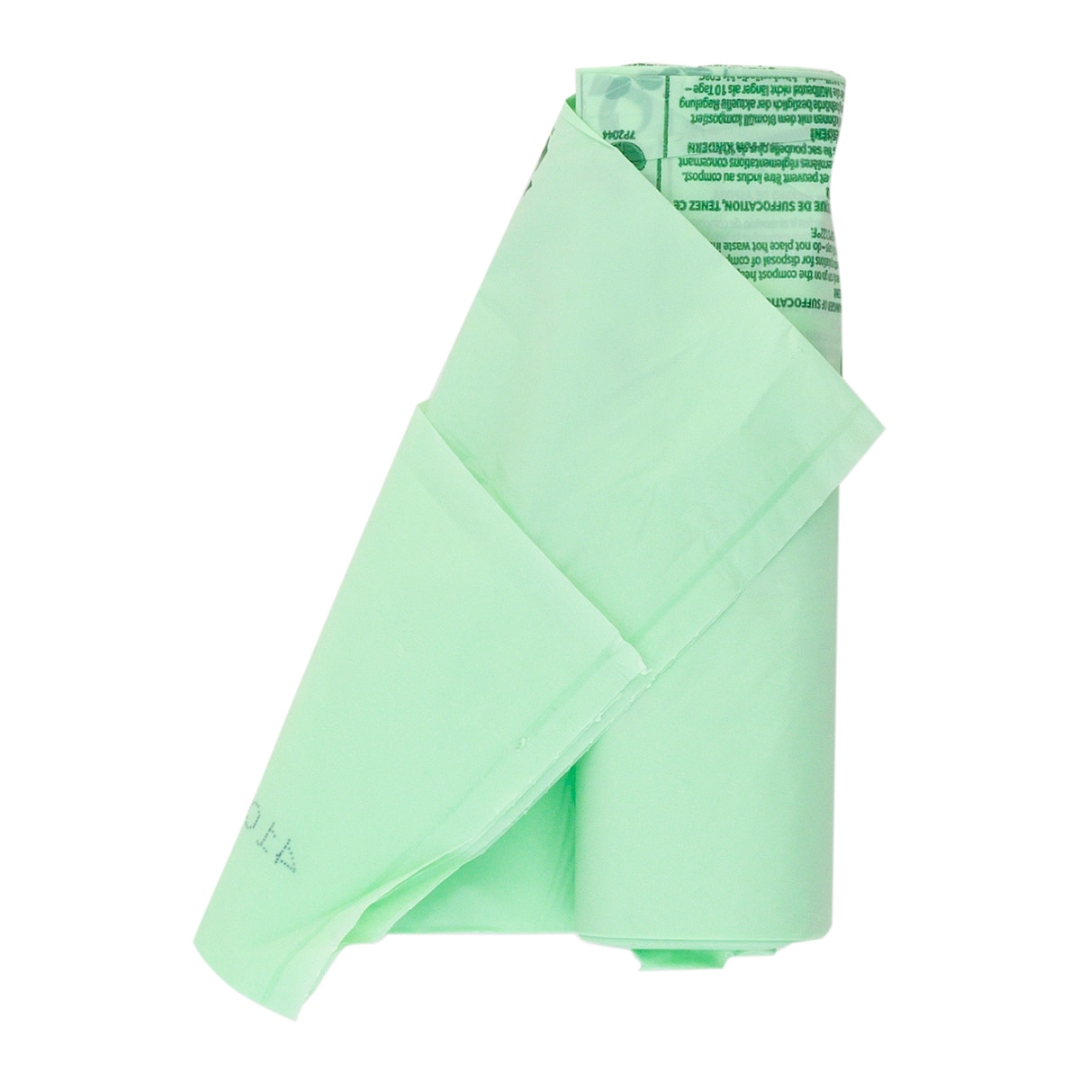 10 sacos de lixo biodegradáveis C 10-12 L Verde-claro-3